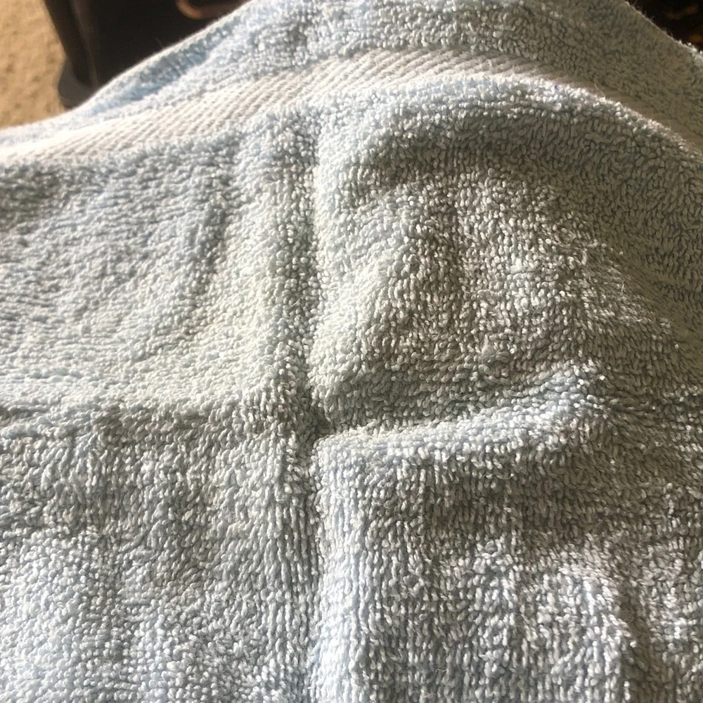 Light Blue Plush wash cloth
